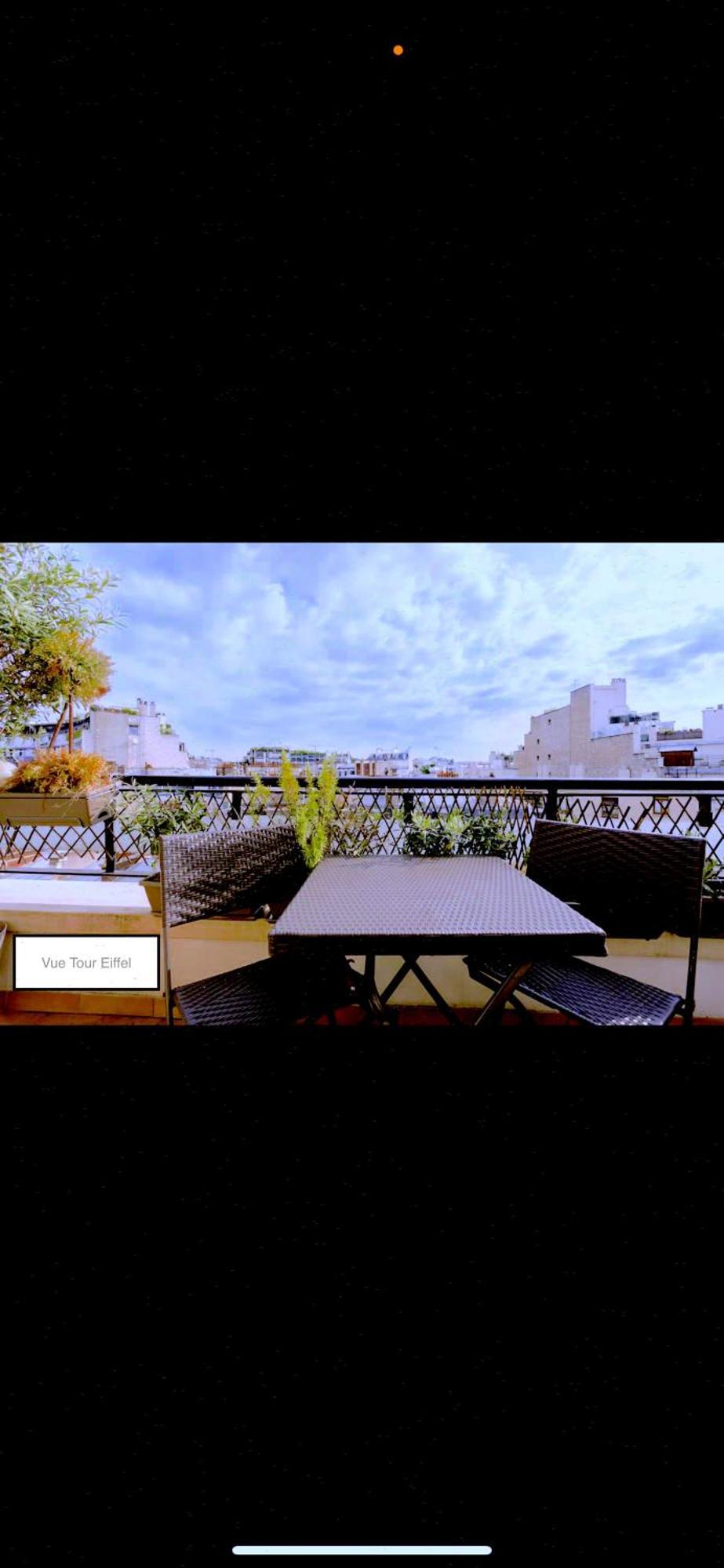 Appart Terrasse Vue Tour Eiffel Paryż Zewnętrze zdjęcie
